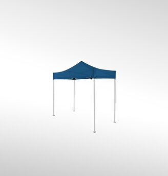 A light blue folding gazebo 3x1.5 m.